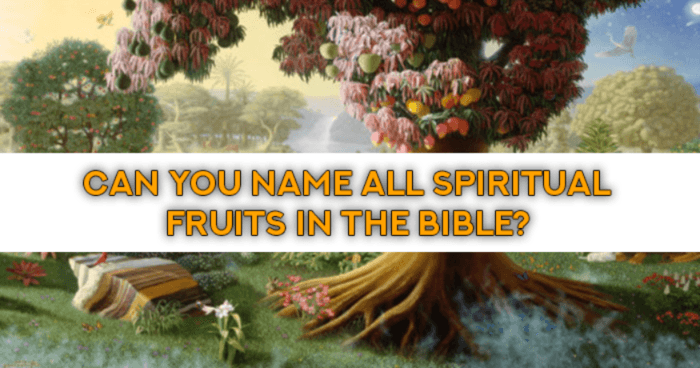 Can You Name All Spiritual Fruits In The Bible?